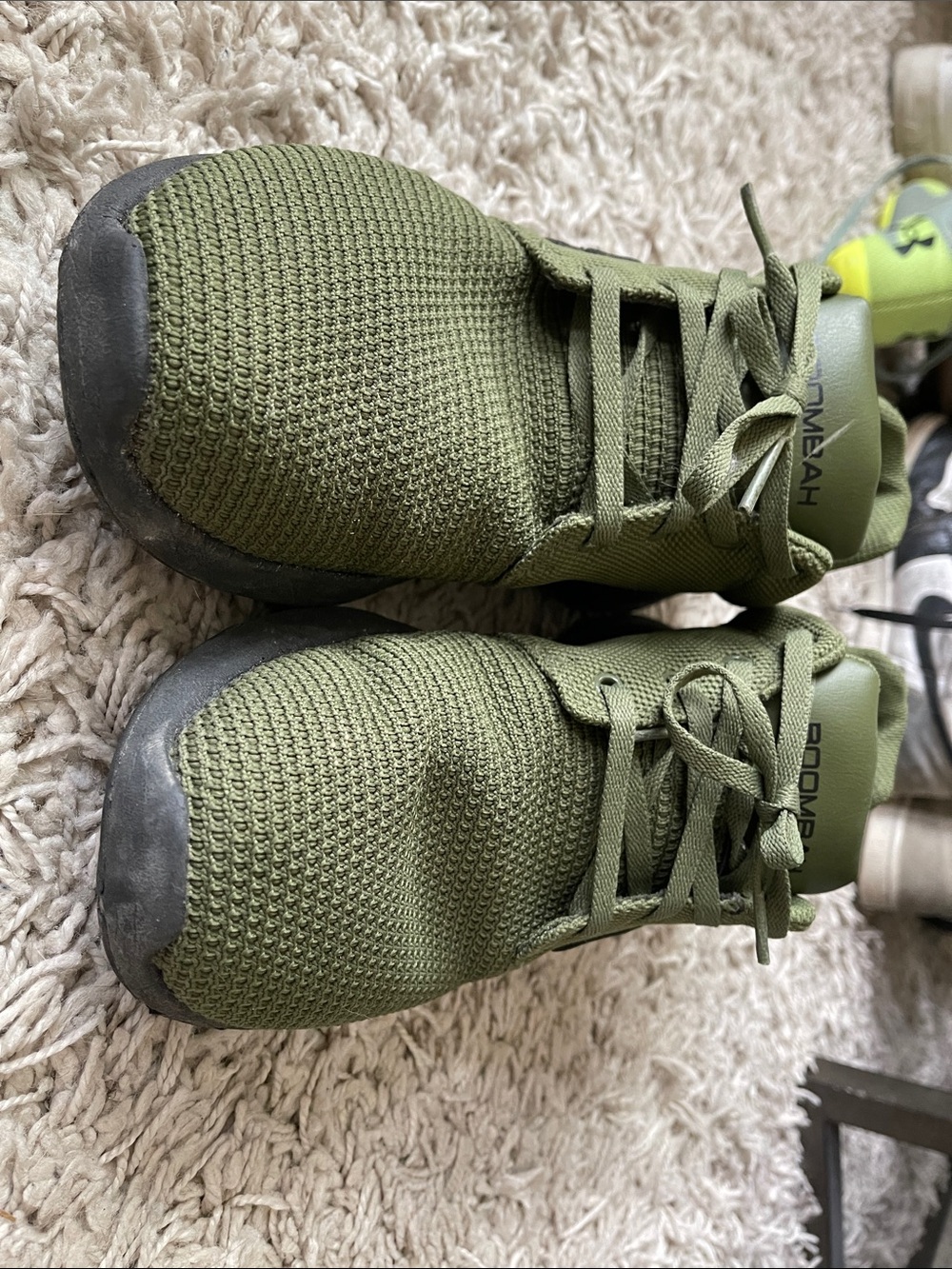 Men's Athletic Knit Runner Booombah’s in Olive Green